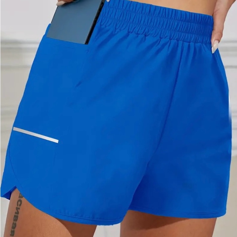 NWOT Dry Wicking Athletic Shorts Pull On, Size L - Picture 3 of 4